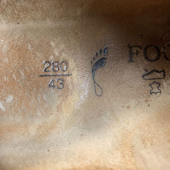 Footprints Birkenstock Men Brown Leather Oxfords Lace Up Shoe Size 43 US 10-10.5 - Picture 8 of 8